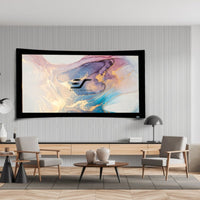 LUNETTA CURVA - SCHERMO DI PROIEZIONE A CORNICE FISSA