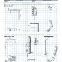 DISTANZIALI A PARETE - STAFFE A L ZVMAXLB12-B