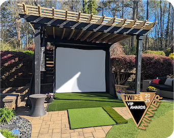 Elite Screens GolfSim Portable ImpactWhite® 350 vince il premio VIP 2025 TWICE